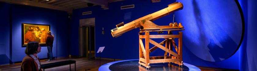 de schepping van de wetenschap newtoniaanse spiegeltelescoop. Foto: Mike Bink