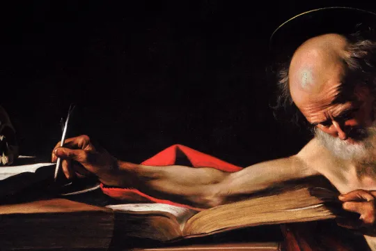 'H. Hiëronymus aan het schrijven', door Caravaggio (1606)