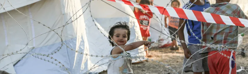 Kamp Moria 20 september 2020 op Lesbos