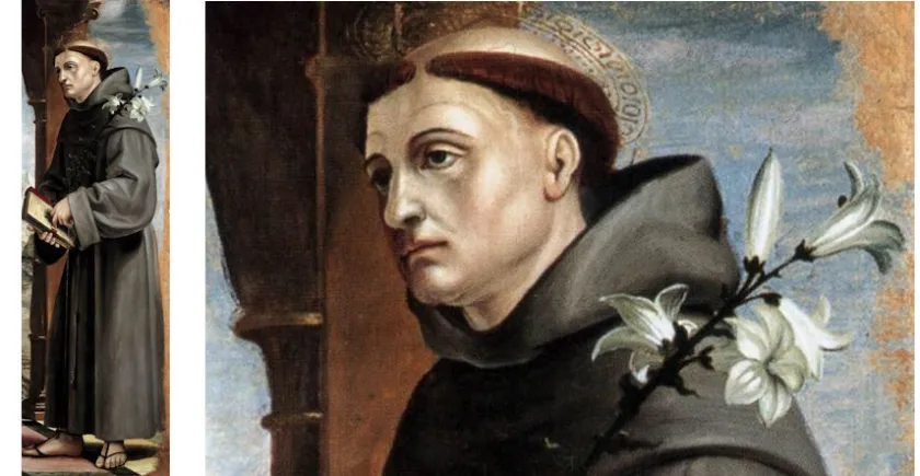 'H. Antonius van Padua' door Bernardo Zenale (1526).